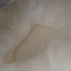 Skinnremse hvit
