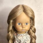 dukkeparykk 32 cm blond